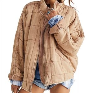 Free People Dolman Quilted Knit Jacket